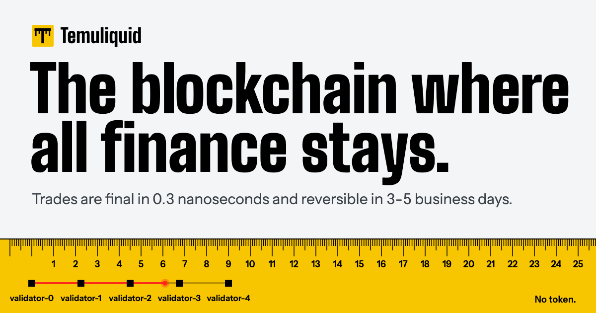 Temuliquid: the blockchain where all finance stays